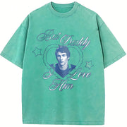 Ilya but Daddy I Love Vintage Washed T-Shirt in Blue