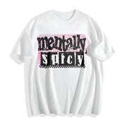 Mentally Spicy Snarky Cotton T-Shirt in White