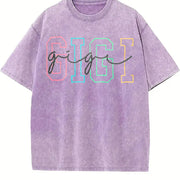 Gigi Cute Gigi for Gigi vintage washed oversized T-shirt in Purple