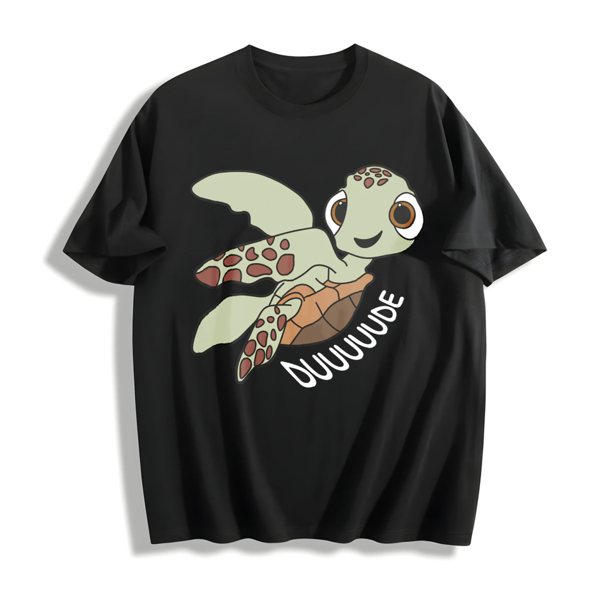 Squirt Tahirt Finding Nemo Cotton T-Shirt in Black