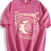 Moon vintage washed oversized T-shirt in Red