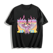 Free Bird 1972 America Cotton T-Shirt in Black