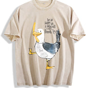New Spring/ Arrival Vintage Washed T-Shirt in Beige