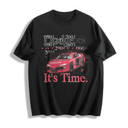 2001 Casey Atwood Dodge White Cotton T-Shirt in Black