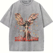 You Will Witness True Horror Vintage Washed T-Shirt in Gray