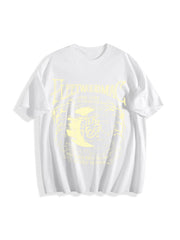 Moon Cotton T-Shirt in White