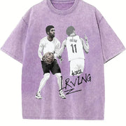 Irving US In USA 2024 vintage washed oversized T-shirt in Purple