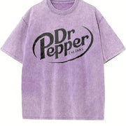 Dr Pepper Est. 1885 Vintage Washed T-Shirt in Purple