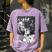 Lilo Fighting Myrtle Meme Vintage Washed T-Shirt in Purple