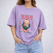 Stranger Christmas vintage washed oversized T-shirt in Purple