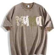 Mama Camo Mallard Duck Hunting Old School Camouflage Fall Vintage Washed T-Shirt in Brown