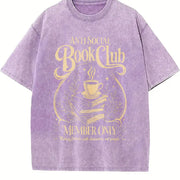 Anti Social Book Club Vintage Washed T-Shirt in Purple