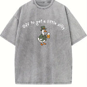 Off to get a little silly Shamrock – St. Patrick’s Day vintage washed oversized T-shirt in Gray