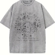 Second House One-piece Vintage Washed T-Shirt in Gray