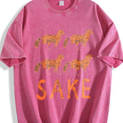 Four Fox Sake Vintage Washed T-Shirt in Red