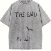 Attack on Titan Levi Ackerman vintage washed oversized T-shirt in Gray