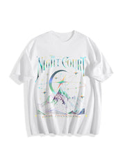 Velaris the Night Court Acotar Cotton T-Shirt in White