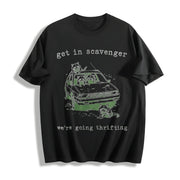 Get in Scavenger Thrifting Cotton T-Shirt in Black