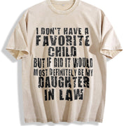 Saying Sarcastic Sarcasm Vintage Washed T-Shirt in Beige
