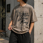Para El Mundo Solo Eres un Papa Vintage Washed T-Shirt in Brown