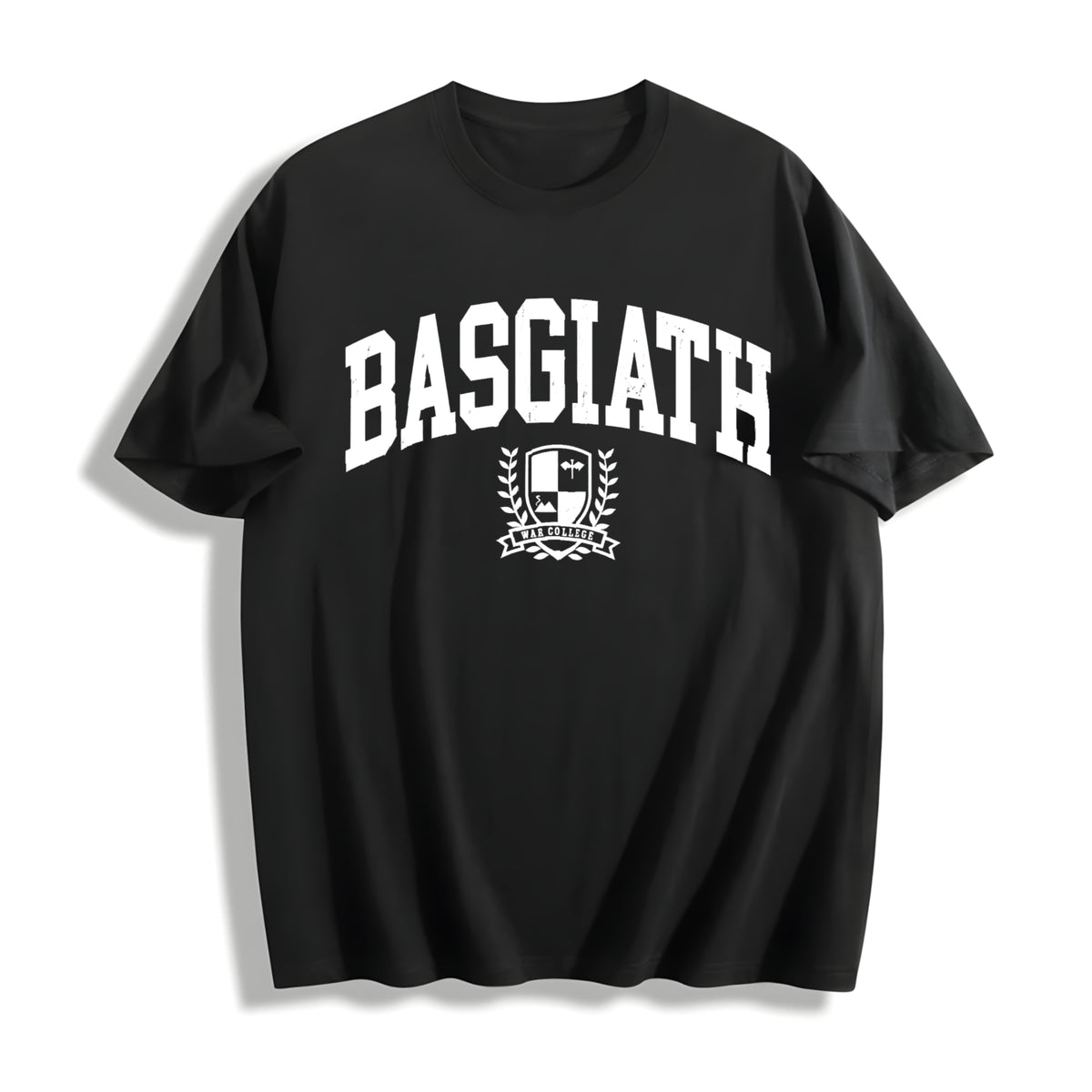 Basgiath War College Cotton T-Shirt in Black