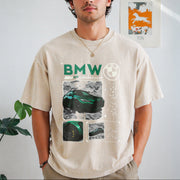 BMW M4 Competition Vintage Washed T-Shirt in Beige