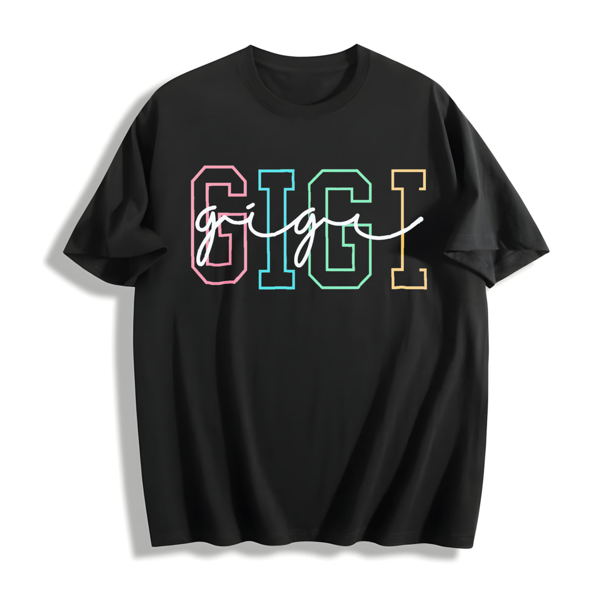 Cute Gigi for Gigi Cotton T-Shirt in Black