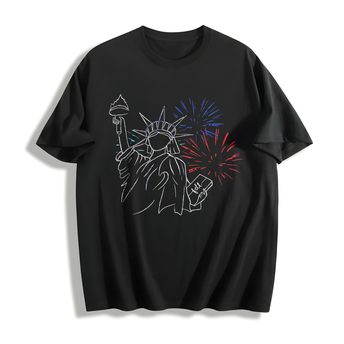 Subtle FDT July 4th Cotton T-Shirt in Black