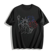 Subtle FDT July 4th Cotton T-Shirt in Black