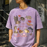 Love the Unloved Animal Lover Vintage Washed T-Shirt in Purple
