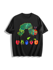 The Very Hungry Caterpillar Cotton T-Shirt in Black
