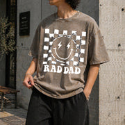 Rad Like Dad Vintage Washed T-Shirt in Brown