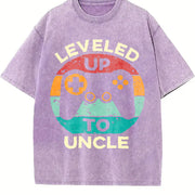 Leveled Up to Uncle Vintage Washed T-Shirt in Purple