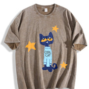 And Old Halloween/ Christmas Vintage Washed T-Shirt in Brown