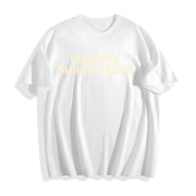 Big Fan of Human Rights Minimalist Cotton T-Shirt in White