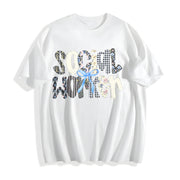For Social Worker School Counselor Cotton T-Shirt in White