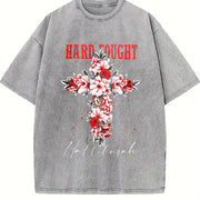 HARD TOUGH Vintage Washed T-Shirt in Gray