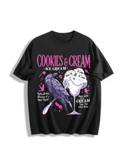 Butcher Blackbird Dark Romance Cotton T-Shirt in Black