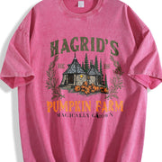 Hagrid's Pumpkin Patch Vintage Washed T-Shirt in Red