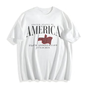 America's Semiquincentennial Cotton T-Shirt in White