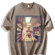 Glam Doll at the Grocery Store Vintage Washed T-Shirt in Brown