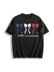 250th Anniversary USA Cotton T-Shirt in Black