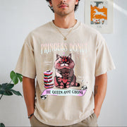 Princess Donut Queen Anne Chonk Vintage Washed T-Shirt in Beige