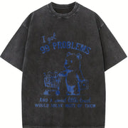 99 Problems and a Sweet Little Treat Would Solve Most Of Vintage Washed T-Shirt in Black