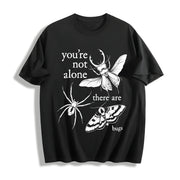 You're Not Alone Cotton T-Shirt in Black