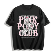 Chappell Roan Pink Pony Club Cotton T-Shirt in Black