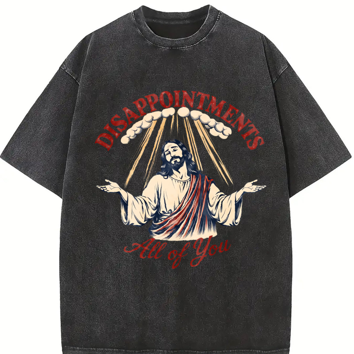 Disappointments All of You Vintage Washed T-Shirt in Black