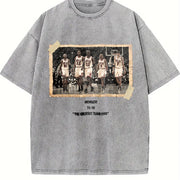 1996 Chicago Squad vintage washed oversized T-shirt in Gray