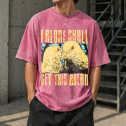 Get This Bread Pigeon Vintage Washed T-Shirt in Red