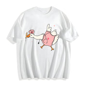 Registered Nurse Silly Goose Cotton T-Shirt in White